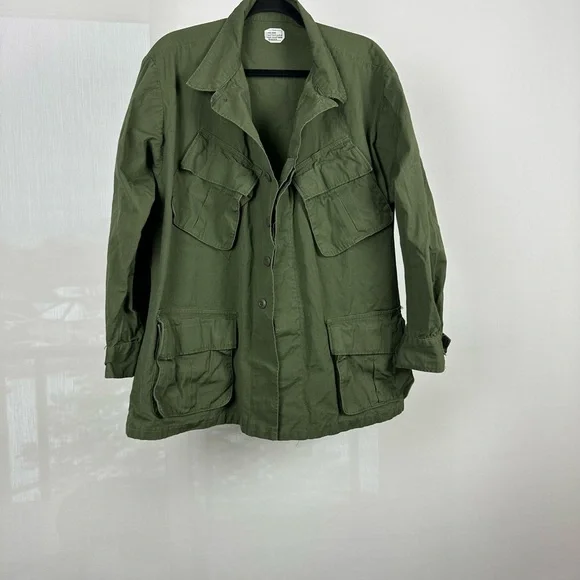 Vietnam War Era Named US Army Tropical Combat Jacket – Khaki – Size Large - Picture 7 of 14